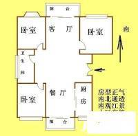 未来世界3室2厅2卫116㎡户型图