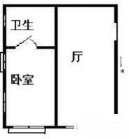 金司林公寓1室1厅1卫65㎡户型图