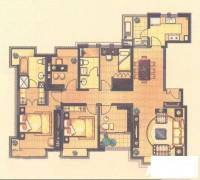 中海瀛台二期5室2厅2卫166㎡户型图