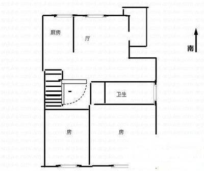 高邮公寓2室2厅2卫149㎡户型图