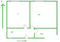新青浦花苑1室2厅1卫60㎡户型图