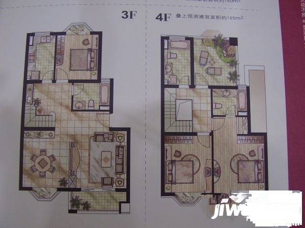 新青浦花苑3室2厅1卫110㎡户型图