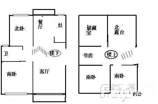 四季绿城4室2厅2卫157㎡户型图