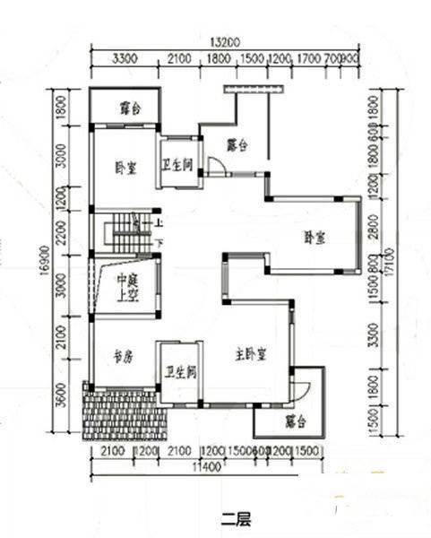 润和苑4室3厅3卫189㎡户型图