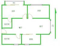 甘泉新村3室1厅1卫100㎡户型图