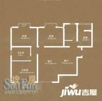 愚园公馆益都愉园3室2厅2卫141.8㎡户型图