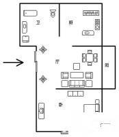 皇朝国际公寓2室2厅1卫88㎡户型图
