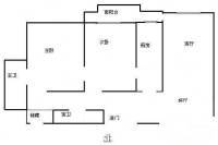 万科广场公寓2室2厅2卫100㎡户型图