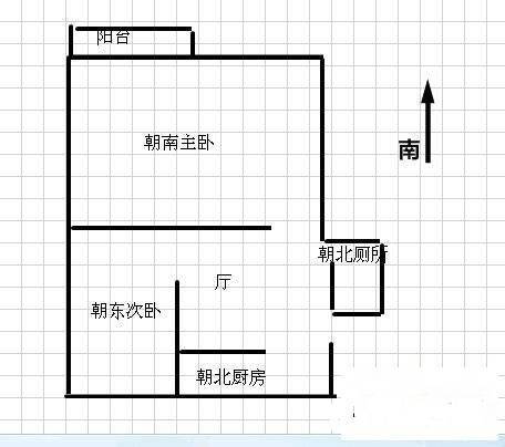 中山大楼(长宁)2室1厅1卫76㎡户型图