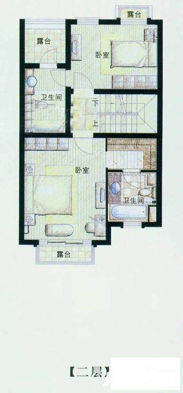 合生朗廷2室0厅2卫241㎡户型图