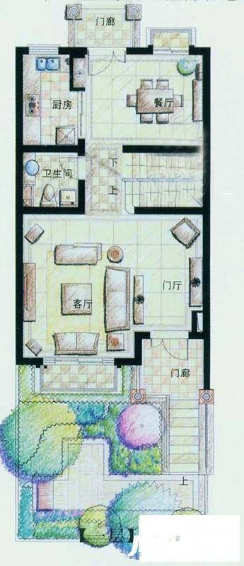 合生朗廷4室2厅1卫241㎡户型图