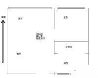 工农四村星源佳园1室2厅1卫70㎡户型图