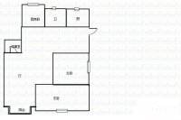 银河世纪经典3室2厅1卫136㎡户型图