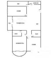 达安广场公寓3室2厅2卫164㎡户型图