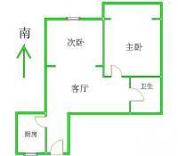 良友大楼(静安)1室1厅1卫50㎡户型图