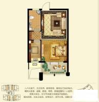 六一新村1室1厅1卫45㎡户型图