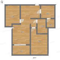 瑞虹新城2室1厅0卫91㎡户型图