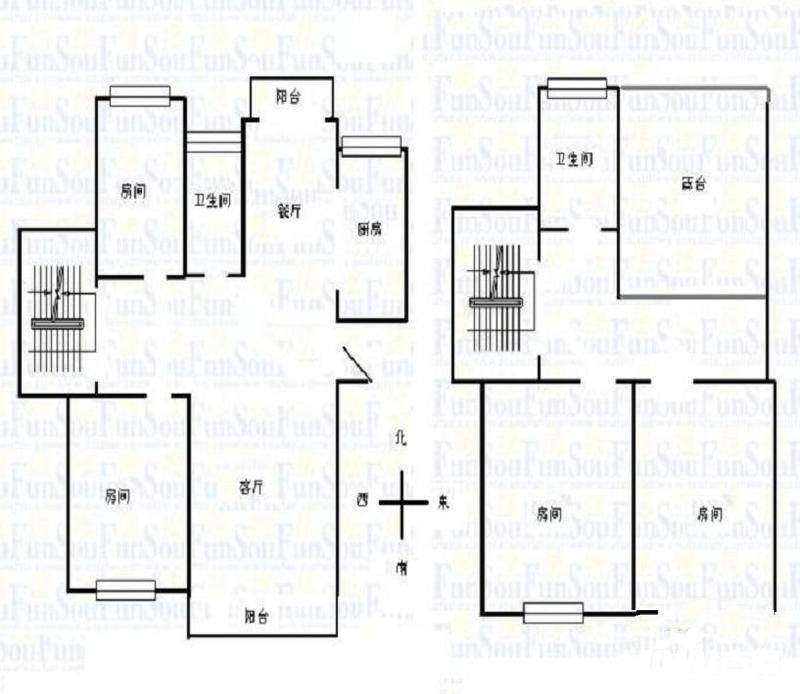 绿洲花园4室2厅2卫178㎡户型图