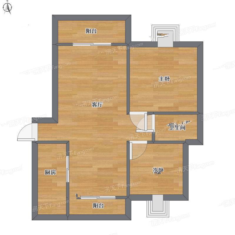 世纪非凡锦城2室1厅0卫108㎡户型图