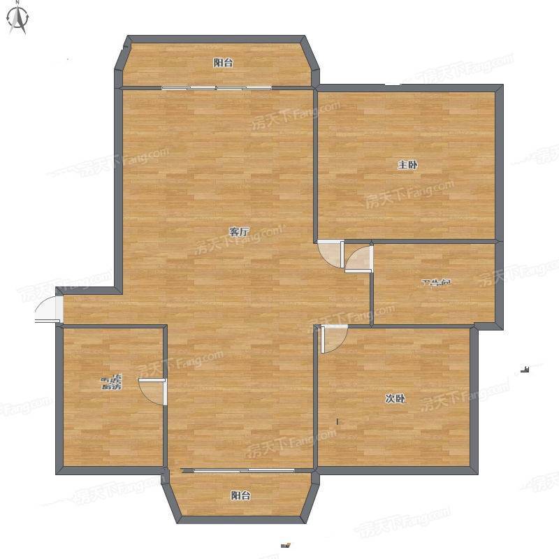 世纪非凡锦城2室1厅0卫148㎡户型图