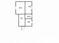 东礁新村2室1厅1卫50㎡户型图