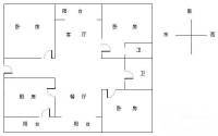 牡丹新村(金山)3室1厅1卫73㎡户型图