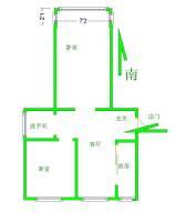 三林世博家园2室1厅1卫78㎡户型图