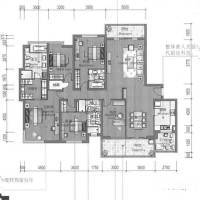 仁恒河滨城二期5室2厅4卫265.3㎡户型图