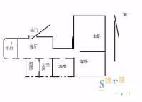 黄浦房产3室1厅1卫113㎡户型图