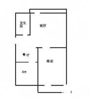 阳光苑(曹路)1室1厅1卫47㎡户型图