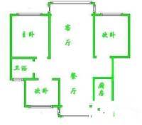 莱金佳园3室2厅2卫120㎡户型图