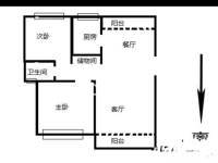 昱龙家园南区2室1厅1卫82㎡户型图
