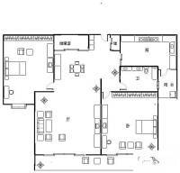 第九城市2室2厅1卫104㎡户型图