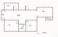 碧云新天地三期3室2厅1卫120㎡户型图