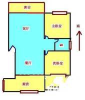 双秀西园A区2室1厅1卫78㎡户型图