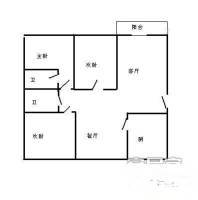 环球广场公寓3室2厅2卫175㎡户型图