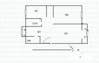 川杨新苑南区2室1厅1卫78㎡户型图