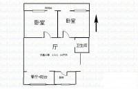 东鑫公寓2室2厅1卫94㎡户型图