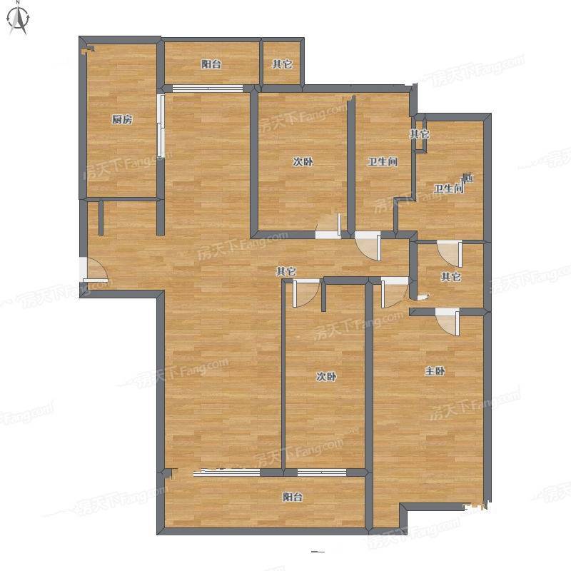 海上海弘基休闲广场3室1厅0卫157㎡户型图