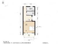 开鲁二村1室1厅1卫45.4㎡户型图