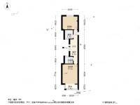 开鲁二村2室1厅1卫58.5㎡户型图