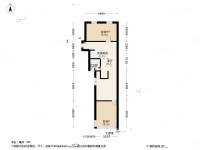 开鲁二村2室1厅1卫60㎡户型图