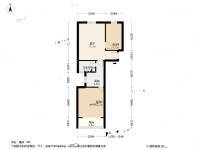 银龙新村2室1厅1卫62.2㎡户型图