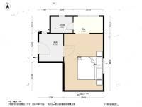 鞍山三村1室0厅1卫24.1㎡户型图