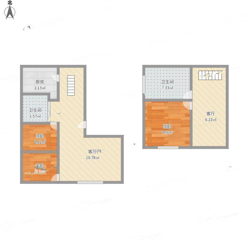 世纪非凡怡园3室0厅0卫47㎡户型图