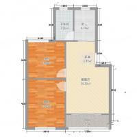 锦泰苑2室0厅0卫70㎡户型图