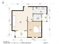 高杨佳苑1室1厅1卫62.4㎡户型图