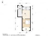 控江西三村2室1厅1卫50.9㎡户型图