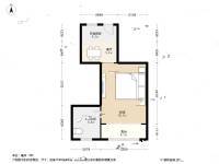 控江西三村1室1厅1卫39.8㎡户型图