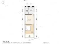 凤城四村1室1厅1卫41.6㎡户型图